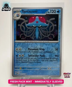 Tentacruel 073/165 Pokémon Holo Inverso JCC: 151 Tarjetas Pokémon COMO NUEVO ENVIADO HOY - Imagen 1 de 2