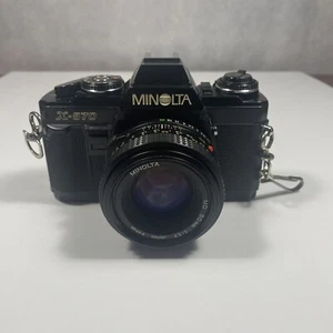 Minolta X-570 35mm film SLR camera with Minolta MD 50mm f/1.7 lens - Picture 1 of 12