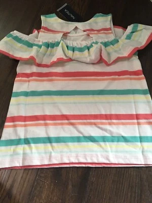 Nuevo con etiquetas Top Nautica Niñas Talla 5 Hombro Descubierto Verano Primavera Foto 1 de 4