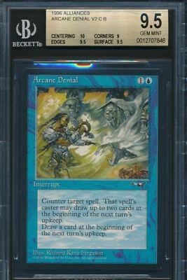 Alliances Arcane Denial BGS 9.5 Graded Magic MTG (7846) - Image 1 of 3