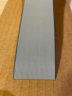 5 футов AMP 34 ПРОВОДНИК ПЛОСКИЙ ЛЕНТОЧНЫЙ КАБЕЛЬ провод 28 AWG 300 В МАКС СЕРЫЙ - Изображение 1 из 2