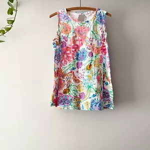 Fresh Produce Tropical Palm Print Tank Size M - Picture 1 of 4