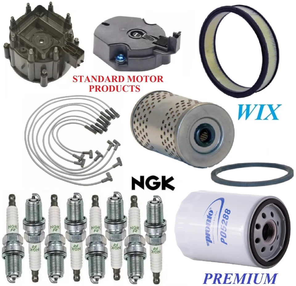 Tune Up Kit Filters Cap Wire Spark Plugs For CADILLAC DEVILLE V8 7.0L, MFI 77-79 - Image 1 of 1