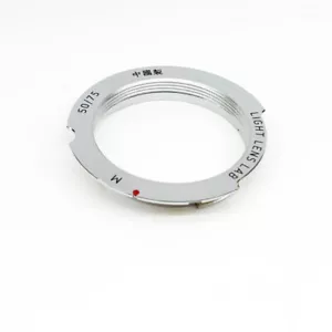 Lichtobjektiv Labor Objektiv Adapter 50 mm 75 mm Leica M39 L39 Objektiv auf Leica M M3 M6 M240 - Bild 1 von 2