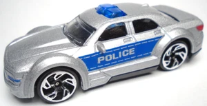 SILVER & BLUE 1:64 DIECAST 3" POLICE CAR DKSL 01 - MADE IN CHINA - Picture 1 of 6