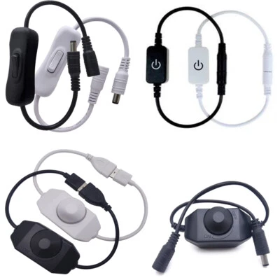 DC 12-24V USB 5V  Button Knob Touch switch LED Dimmer controller for LED Tape - Image 1 of 4