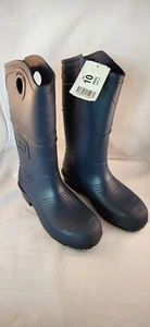 Rubber Work Boots Size 10 Waterproof Dunlop Onguard DuraPro 89085 Blue Plain Toe - Picture 1 of 5