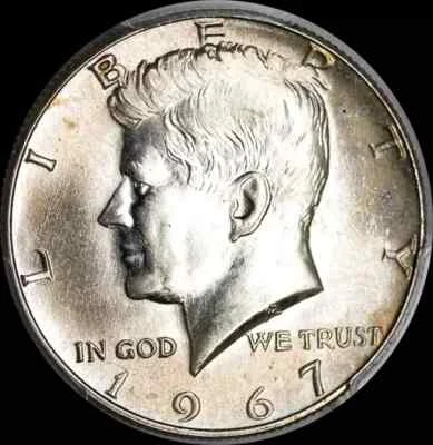 1967 Kennedy Half Dollar PCGS MS63 - Image 1 of 4