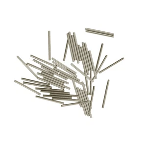 50x Silver 20x1.5mm Brass Metal Straight Tube Bead Spacer Jewelry Findings - Picture 1 of 7