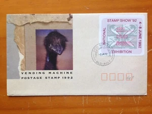 1992 AUSTRALIA NATIONAL STAMP SHOW BRISBANE EVENT FRAMA COVER - Picture 1 of 2