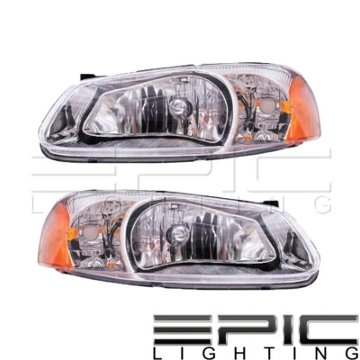 Left Right Sides Pair Headlamps for 01-06 DODGE STRATUS 01-03 CHRYSLER SEBRING - Image 1 of 2