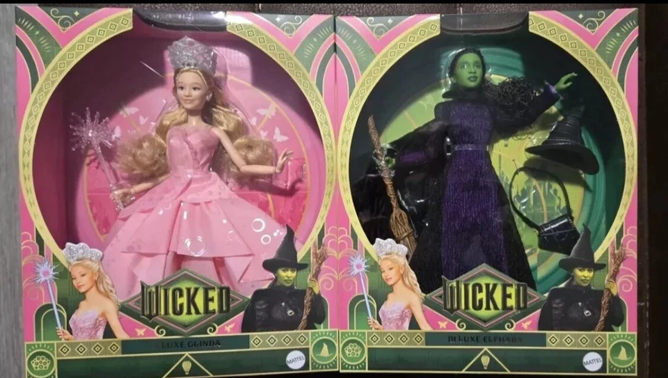 Muñecas de lujo originales de Mattel WICKED película GLINDA & ELPHABA originales malvadas Foto 1 de 1