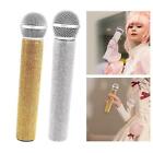 Plastic Microphone Pretend Toy for Stage Costume Prop Birthday Party Favors