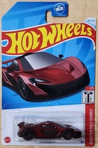 2024 Hot Wheels QUARTER MILE HEROES 1/5 Mclaren P1 165/250 (Dark Red) - Picture 1 of 6
