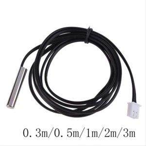 NTC Temperature Sensor Waterproof Probe Cable 0.3m/0.5m/1m/2m/3m 10K 1% 3950 - Picture 1 of 24