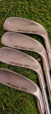 Browning 440 Iron Set 3-PW Golf Club steel shaft regular flex good condition  - Image 1 of 4