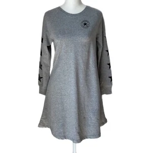 Converse NWT Girls Size XL Kids 13-15 Yrs Dark Gary Heather Tee Shirt Dress - Picture 1 of 10