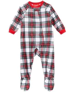 Pijama Family PJs Baby Unisex Stewart a Cuadros Pies Fiestas Talla 6-9 Meses - Imagen 1 de 1