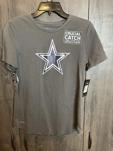 Nike Dri-Fit 2022 Dallas Cowboys Crucial Catch Performance Shirt Erwachsene S grau - Bild 1 von 9