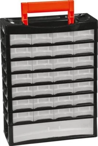 Kleinteilemagazin Kunststoff 31,8x13.5x415 cm schwarz 28+1 Schubladen - Picture 1 of 1