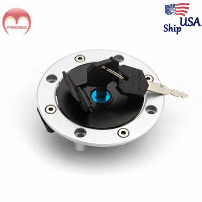 Tapa del tanque de combustible Gas Tapa Bloqueo Llave Aceite para Suzuki SV650 SV650S 1999 2000 2001 2002 Foto 1 de 4