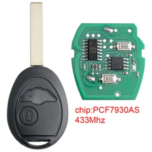433Mhz Car Remote Key Fob PCF7930AS Fit for BMW Mini Cooper R50 R53 S 2001-2005 - Picture 1 of 9