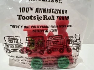 TOOTSIE ROLL TRAIN 1996 Carls Jr. Kid Meal RED LOCOMOTIVE 100th Anniversary - Picture 1 of 3