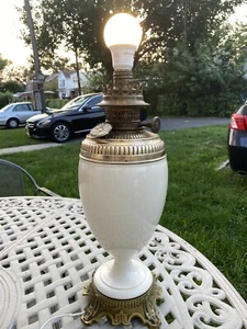 Antique R. Ditmar Wien Austria Kerosene 19th Century Lamp Electrified - Picture 1 of 11