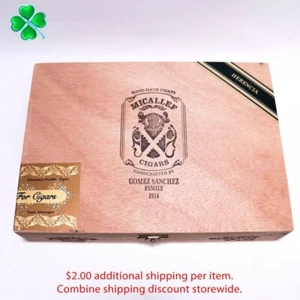 "Micallef Gomez Sanchez Herencia leere Holzzigarrenbox 9"" x 6,5"" x 1,75" - Bild 1 von 11
