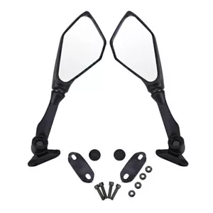 Left Right Rearview Mirrors Fits Kawasaki Ninja 300 EX300 2013-2017 14 15 Black - Foto 1 di 7