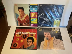 Lot 5 Elvis Presley Vinyl Albums Gold Canada Tribute Blue Hawaii Back In Memphis - Bild 1 von 9