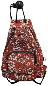 NEU! JETPAC Tennis Rucksack orange Blumen Schläger Sling Strap Taschen - Bild 1 von 16