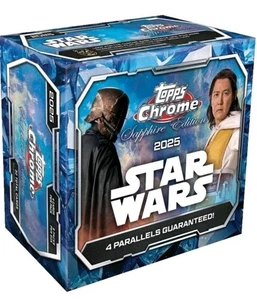 2025 Topps Chrome Star Wars Sapphire Edition Sealed Hobby Box 1/2 Case X5 - Bild 1 von 1