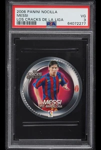 2006 Panini Nocilla Los Cracks De La Liga Lionel Messi Barcelona Sticker PSA 3 - Picture 1 of 2