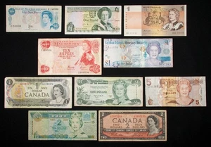 10x Billetes del Mundo con la Reina Isabel II (M2206-IK5) - BL - Imagen 1 de 2