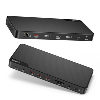 Thunderbolt 4 Dock - 16 Ports, Laptop Docking Station Dual Monitor for MacBook - Image 1 of 4