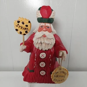 Vtg Folk Art Santa Figurine by Kurt Adler On Strike Cookies - Picture 1 of 8
