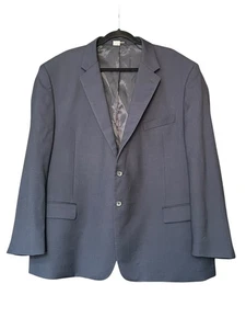 Pronto Uomo Platinum Blazer Sport Coat Suit Jacket Mens 50 Short Blue 100% Wool - Picture 1 of 11