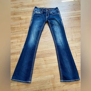 Rock Revival Janelle Bootcut 25 Dark Wash Jean - Picture 1 of 16