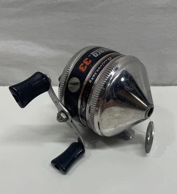 Carrete de pesca Zebco 33 Spincast plata aniversario EE. UU. 1955-1980 Foto 1 de 4