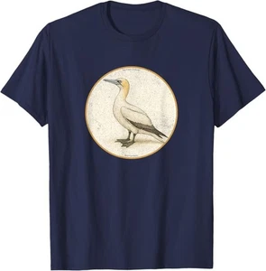T-shirt Northern Gannet maglietta retrò design uccellino 10 colori di Bird Fantastic - Foto 1 di 12