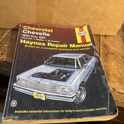 Manual de reparación Haynes 625 Chevrolet Chevy Chevelle Malibu El Camino 1969-1987 Foto 1 de 4