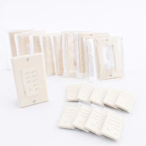 Leviton DCK6S-BA Almond Blank Face Color Change Kit for Scene Controller 10pcs - Picture 1 of 5