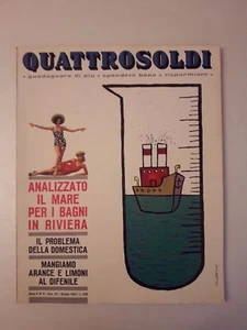 Quattrosoldi n.6 anno 1962 / Analizzato il mare per i bagni in riviera  - Picture 1 of 1