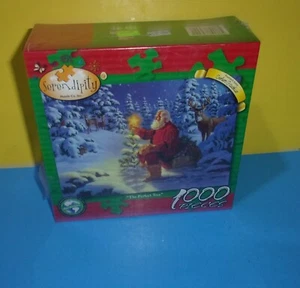 Neu versiegelt Serendipity der perfekte Baum 1000-teiliges Puzzle Weihnachten Santa - Bild 1 von 1