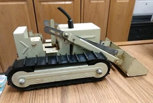 Bulldozer Structo de colección, ¿funciona bien, verde lima, década de 1960? - Imagen 1 de 9