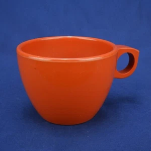 Taza de café vintage retro Watertown Monterey Melmac MCM - naranja vibrante - Imagen 1 de 9