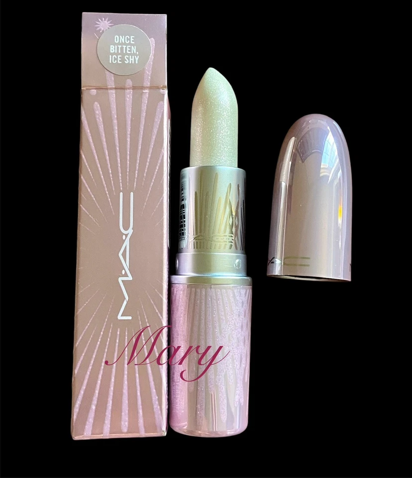 Mac Once Bitten Ice Shy Lipstick Frosted Firework Holiday 2020 Authentic