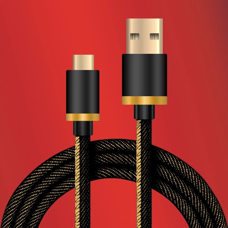 High Grade Type C USB 3.1 to USB 2.7 Male Cable For Samsung Galaxy A01 SM-A015V - Image 1 of 1