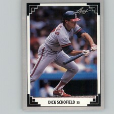 1991 Leaf Dick Schofield California Angels #59